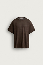 ФУТБОЛКА ИЗ КОНОПЛИ И ВИСКОЗЫ — ZARA