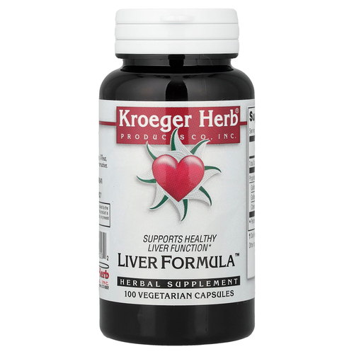 Kroeger Herb Co, Liver Formula™, 100 вегетарианских капсул