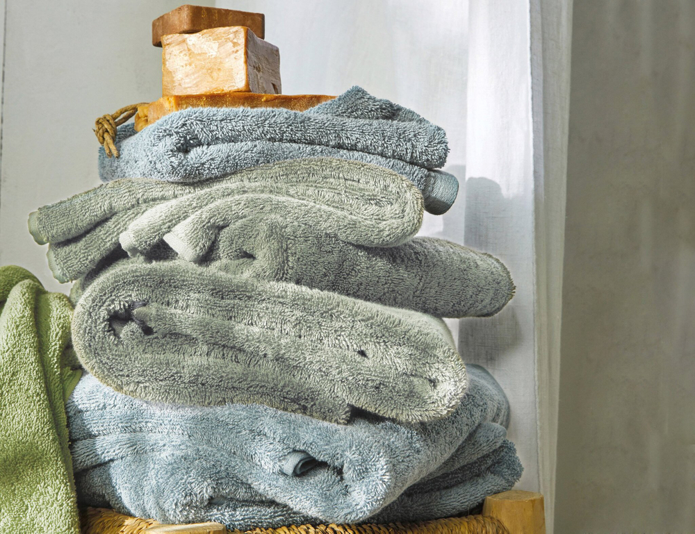 Полотенце Uni Orage Blanc des Vosges 100x150 Голубой