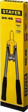 STAYER MX-48, 3.2 - 4.8 мм, 530 мм, двуручный заклепочник (3114)