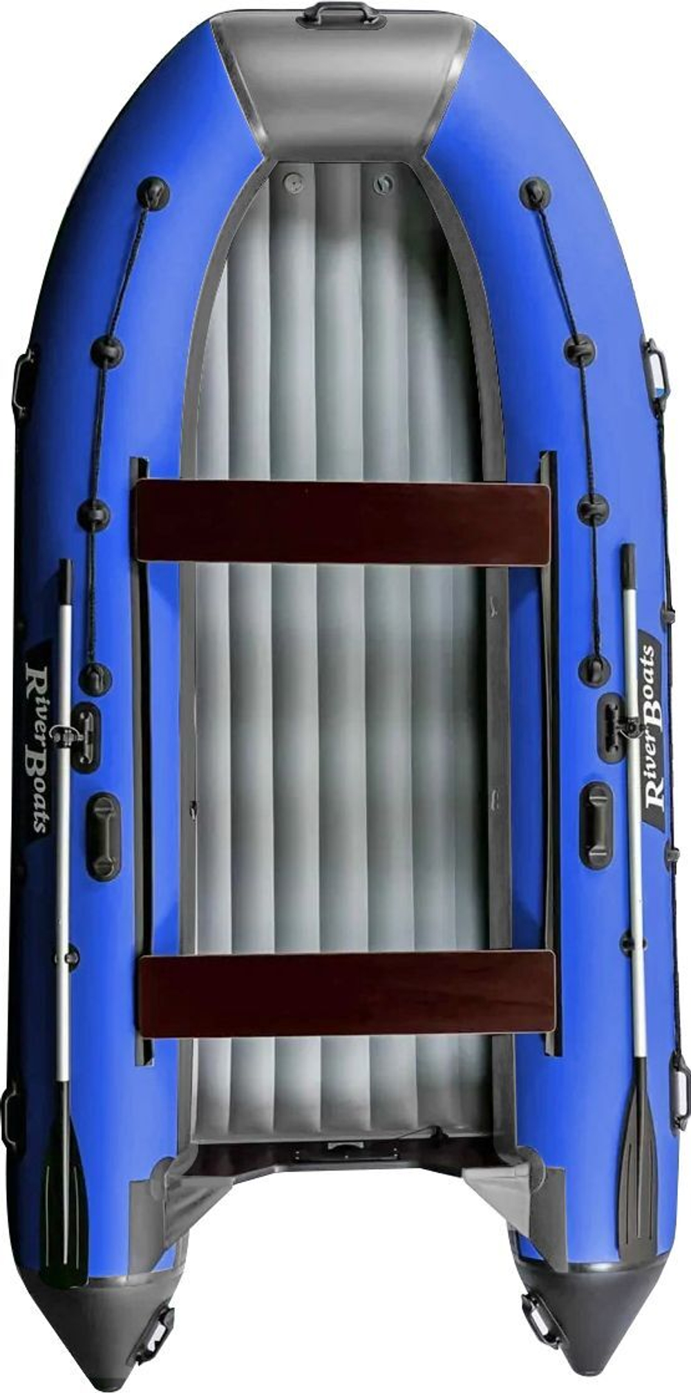 Лодка ПВХ River Boats RB 390 НДНД серо-синий