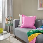 Чехол на подушку IKEA GURLI (ГУРЛИ), Ярко-розовый, 50x50 см