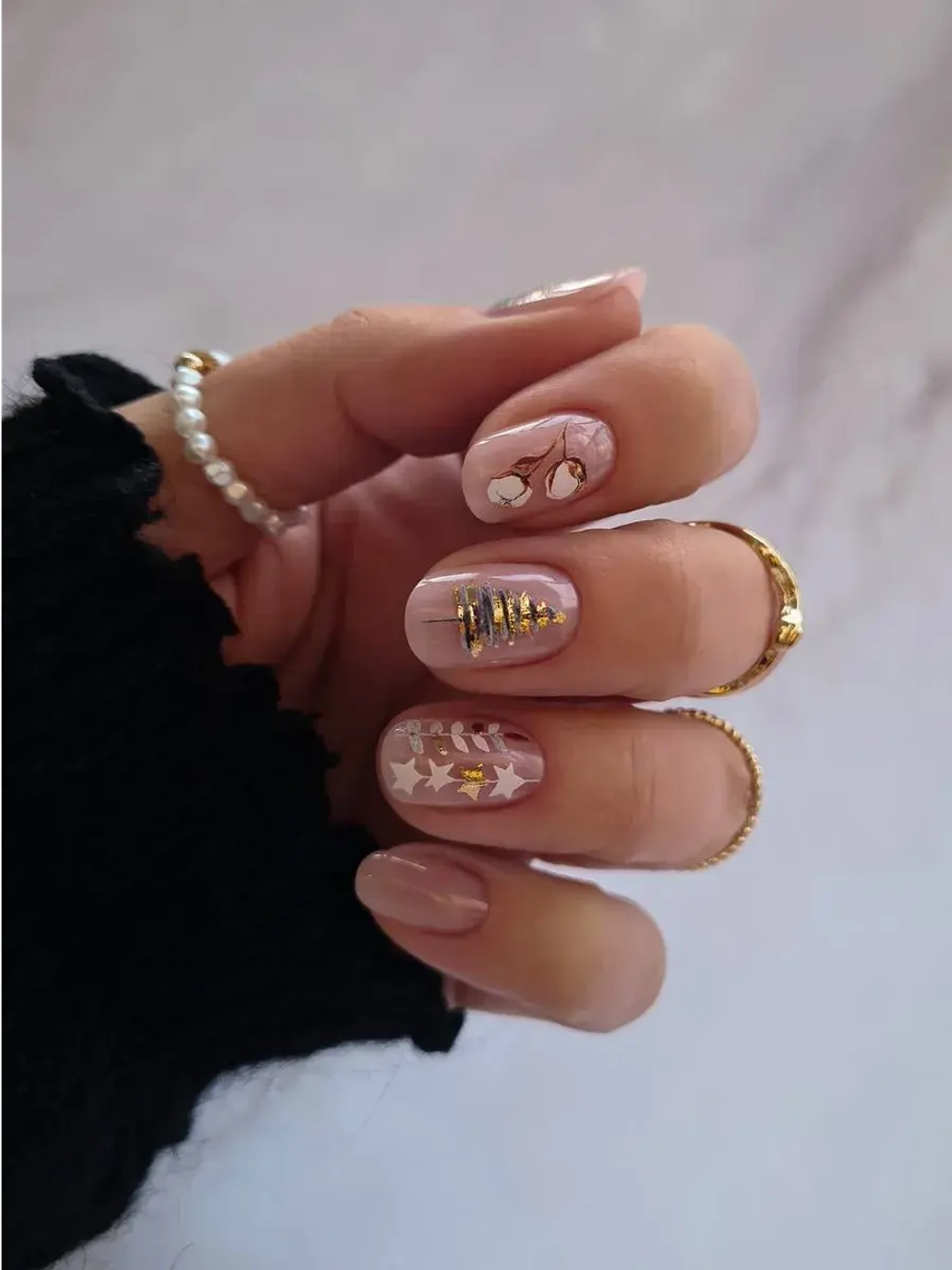 Lucky Rose Слайдеры наклейки для ногтей Foil 166