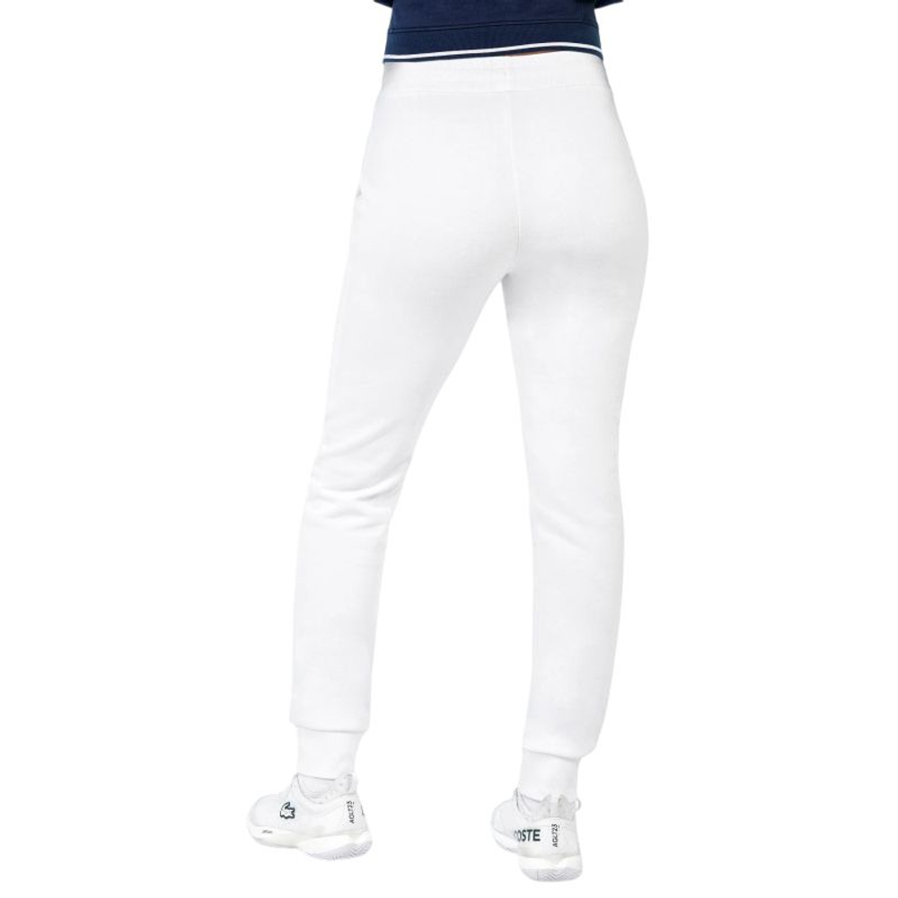 Женские теннисные брюки Tecnifibre Team Terry - white