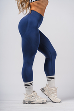 Леггинсы Push-Up Leggings with Shaping Lines FLOW SEAMLESS 497 Синие