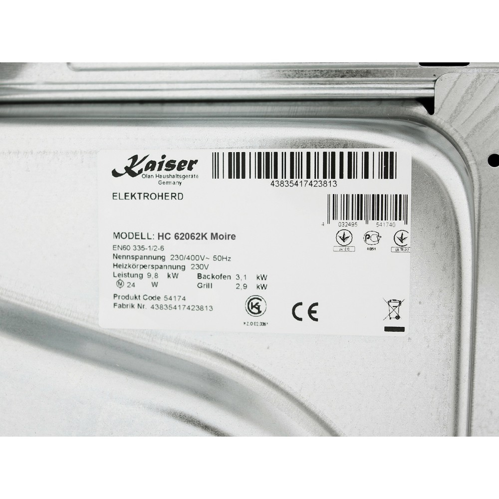 Плита стеклокерамика Kaiser HC 62062 K Moire