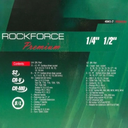 Набор инструментов 94+6пр. 1/4'',1/2''(сорв.гр.) RockForce##Rock FORCE RF-4941-7 Premium