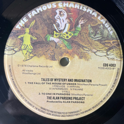 Винтажная виниловая пластинка LP The Alan Parsons Project, Tales Of Mystery And Imagination, Edgar Allan Poe (Англия 1976)