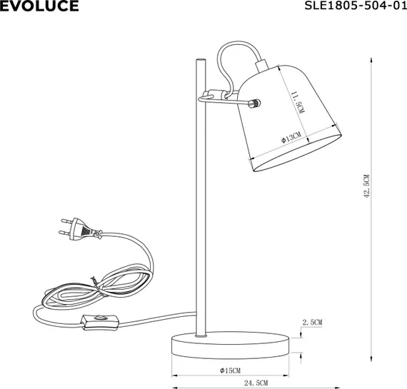 Интерьерная настольная лампа Blank SLE1805-504-01 Evoluce