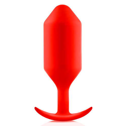 Красная пробка для ношения 18,5см b-Vibe Snug Plug 6 BV-029-RED