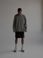 LS T-Shirt LOGO Pewter