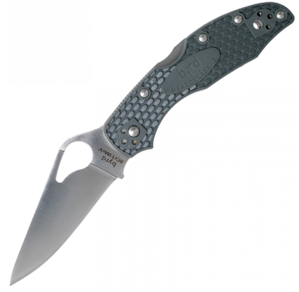 Цена наНож складной Meadowlark Grey 2 Spyderco, сталь 8Cr13MOV, рукоять термопластик FRN