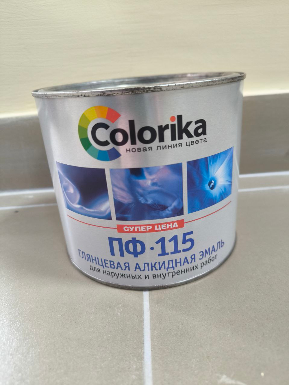 Эмаль алкидная универсальная "Colorika" черная 0,8 кг