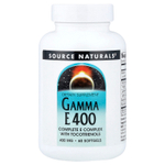 Source Naturals, Gamma E 400, полный комплекс витаминов группы E с токотриенолами, 60 капсул