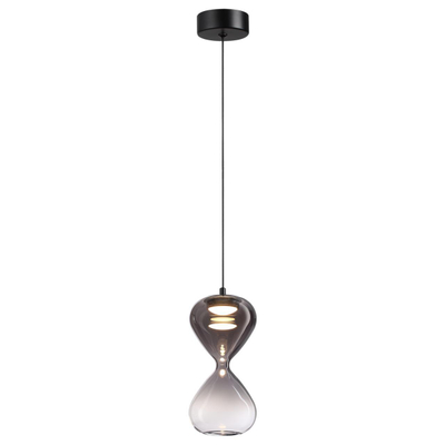 5092/4LA PENDANT ODL25 357 черный/дымчатый градиент/прозрачн./металл/стекло Подвес LED 4W 4000K 388Лм GLESSI