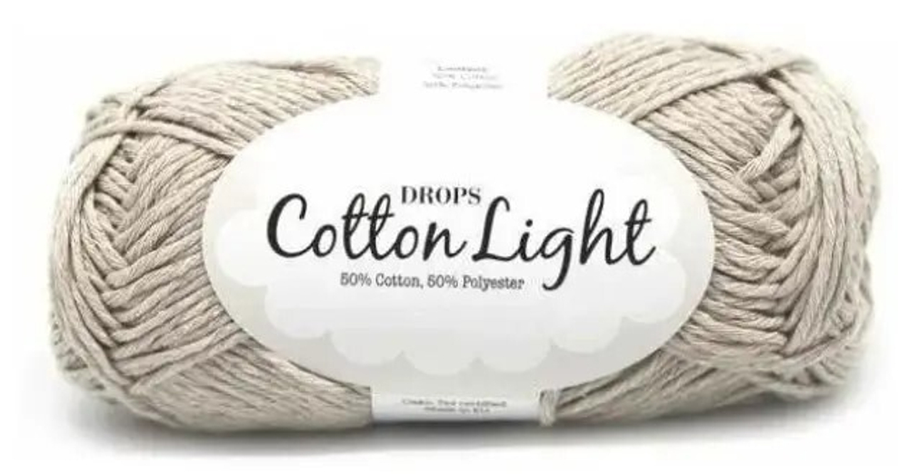 Пряжа Cotton Light Drops цв. 31 серый