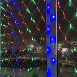 Светодиодная новогодняя гирлянда ЭРА ENIS-01M сеть 1,8мХ1,5м мультиколор | Гирлянды