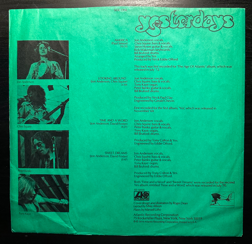 Yes- Yesterdays (США 1975г.)