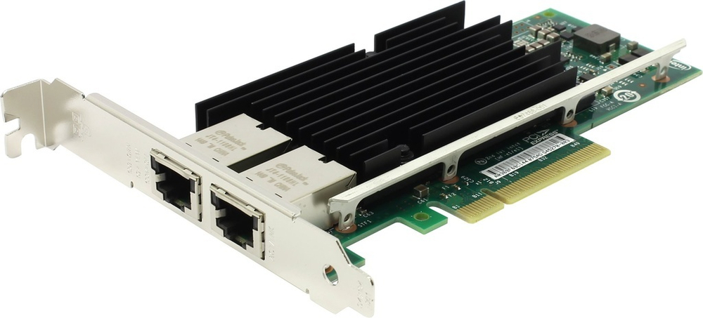 Сетевая Карта Intel X540-T2 X540T2 Dual Port 10 Gigabit 2x10Гбит/сек PCI-E 8x (with Full Height and LP brackets)