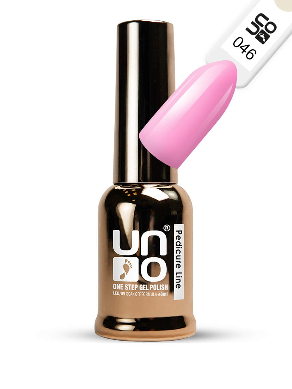 Uno Однофазный гель-лак 46 Pedicure Line, 8мл