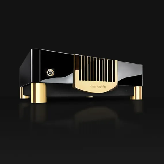 MBL N21 Stereo Power Amplifier Piano Black Gold