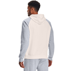 Мужская кофта теннисная Under Armour Rival Colorblock Hoody Men - Cream, Lightgrey