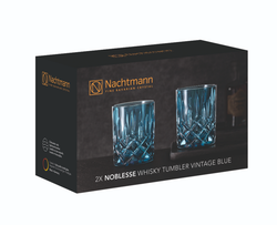 NOBLESSE - Набор низких стаканов 2 шт., синий, 295мл h=102мм d=82мм