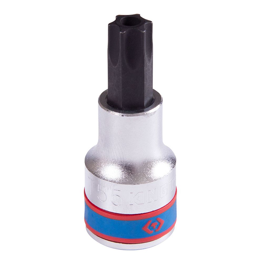 KING TONY (402755) Насадка (бита) торцевая 1/2", L = 60 мм, TORX с отверстием, T55