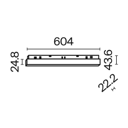 Трековый светильник Technical TR030-4-24WTW-DD-W