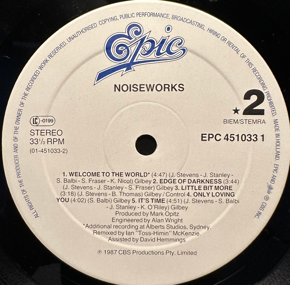 Noiseworks - Noiseworks (Голландия 1987г.)