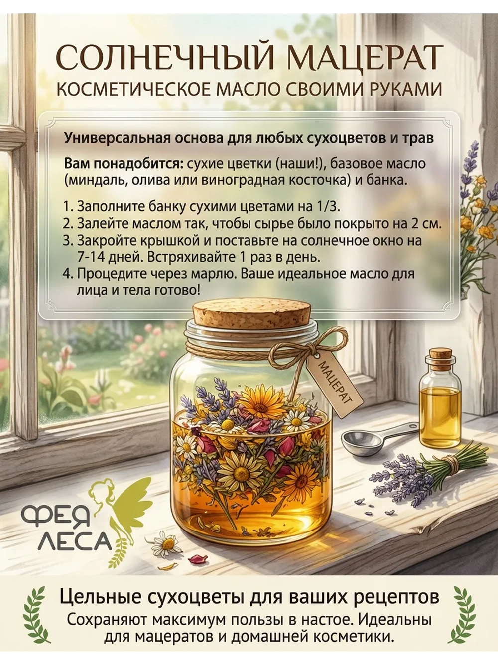 Валериана соцветия для творчества, магии, свечей.