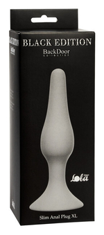 Большая анальная пробка на присоске Slim Anal Plug XL (15,5 см , черный ) (Цвет: черный)