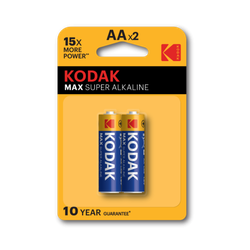 Батарейки Kodak LR6-2BL MAX SUPER Alkaline [KAA-2] | Батарейки Щелочные (Алкалиновые)