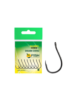 Крючок рыболовный OKIAMI CHINU-RING-2BH 10091 с бородкой и ушком №5
