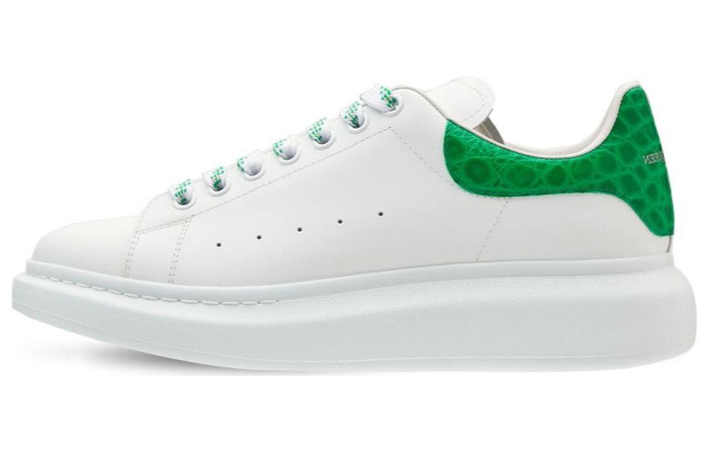 Alexander McQueen Oversized Sneaker "White Green Crocodile"