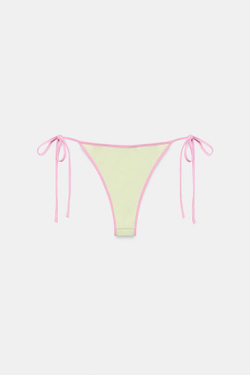 ZARA КОНТРАСТНЫЕ ПЛАВКИ-БИКИНИ, ЖЕЛТЫЙ