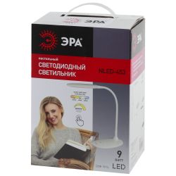 Настольный светильник ЭРА NLED-453-9W-BK светодиодный черный | Светодиодные настольные лампы