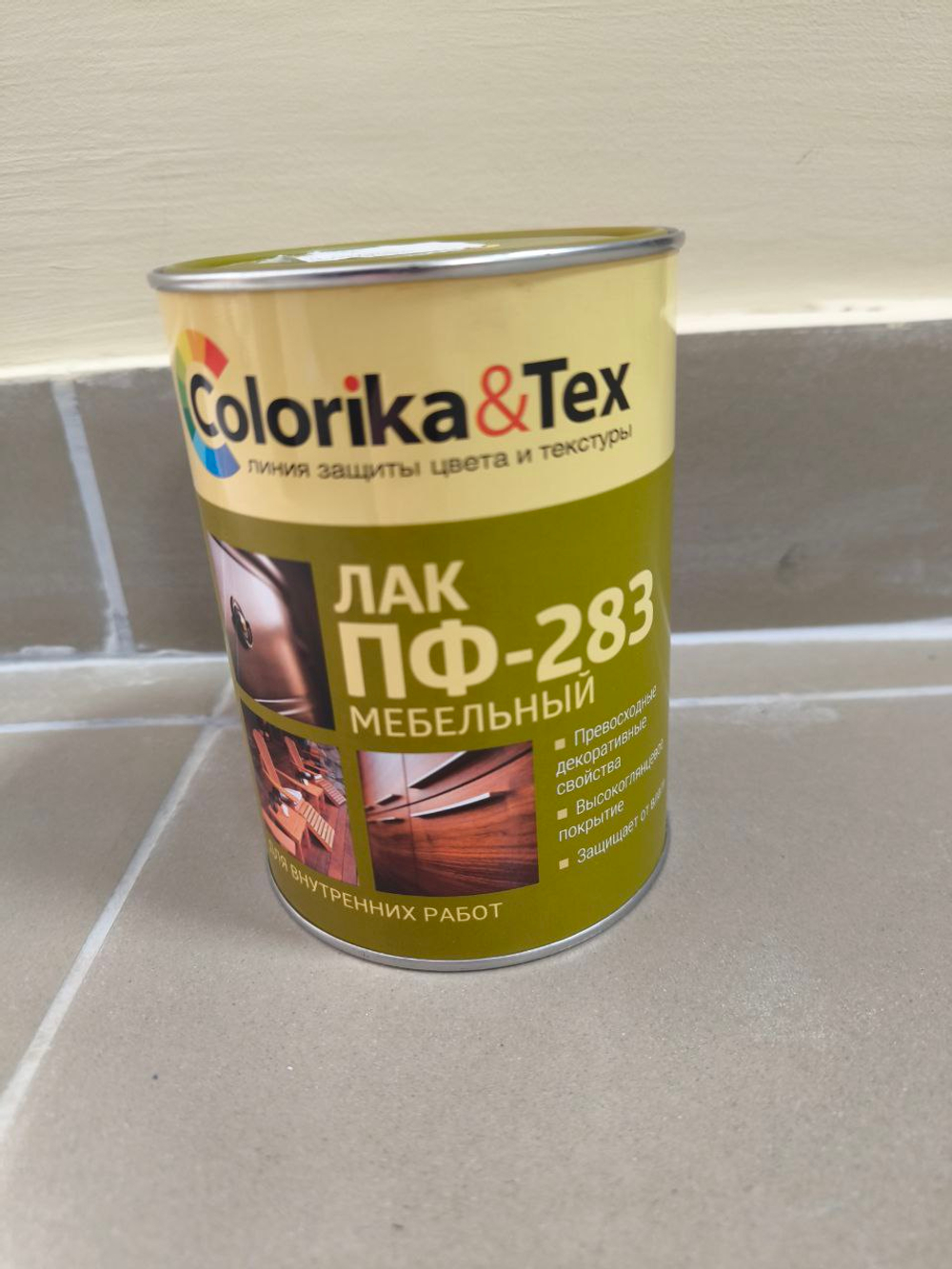 Лак мебельный ПФ-283 глянец 2,7л "COLORIKA&TEX"