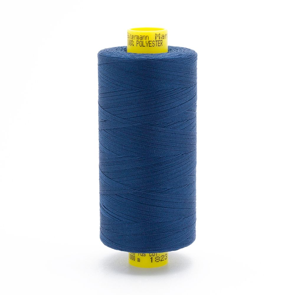 Нитка Gutermann Mara 120 (1000 метров), 1 кат., универсальная | 1823 стальной синий