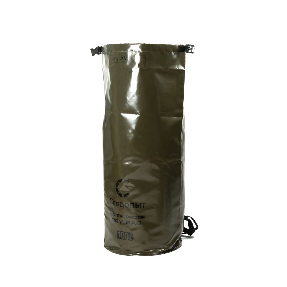 Гермомешок "СЛЕДОПЫТ - Dry Bag",с лямками, 100 л,ПВХ, цв. хаки/20/