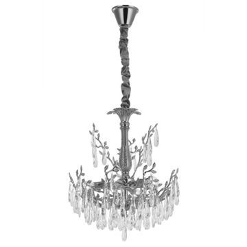 Люстра хрустальная подвесная 6*Е14 CL310061 хром Ritz Citilux