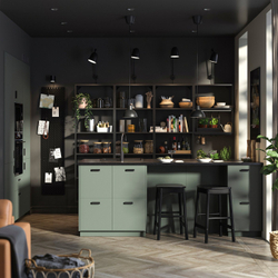 IKEA NICKEBO  (ИКЕА НИКЕБО)  -  Дверца - матовый серо-зелёный 40x40 см