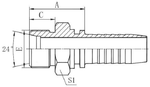 Фитинг DN 16 DKO-L (Ш) 26x1.5 18