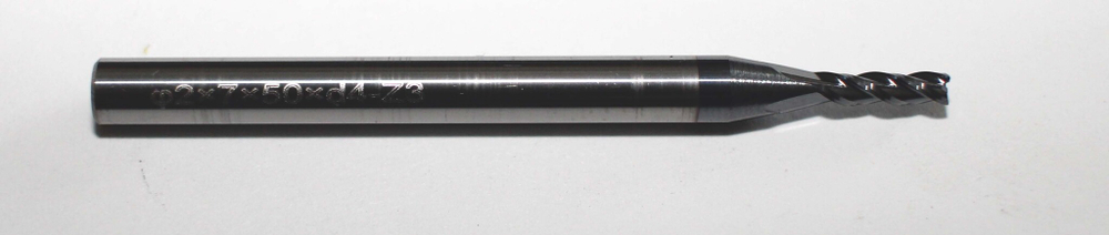 Фреза концевая тв.спл. SF-Force φ2×7×50×d4-Z3 HRC45 TIALN