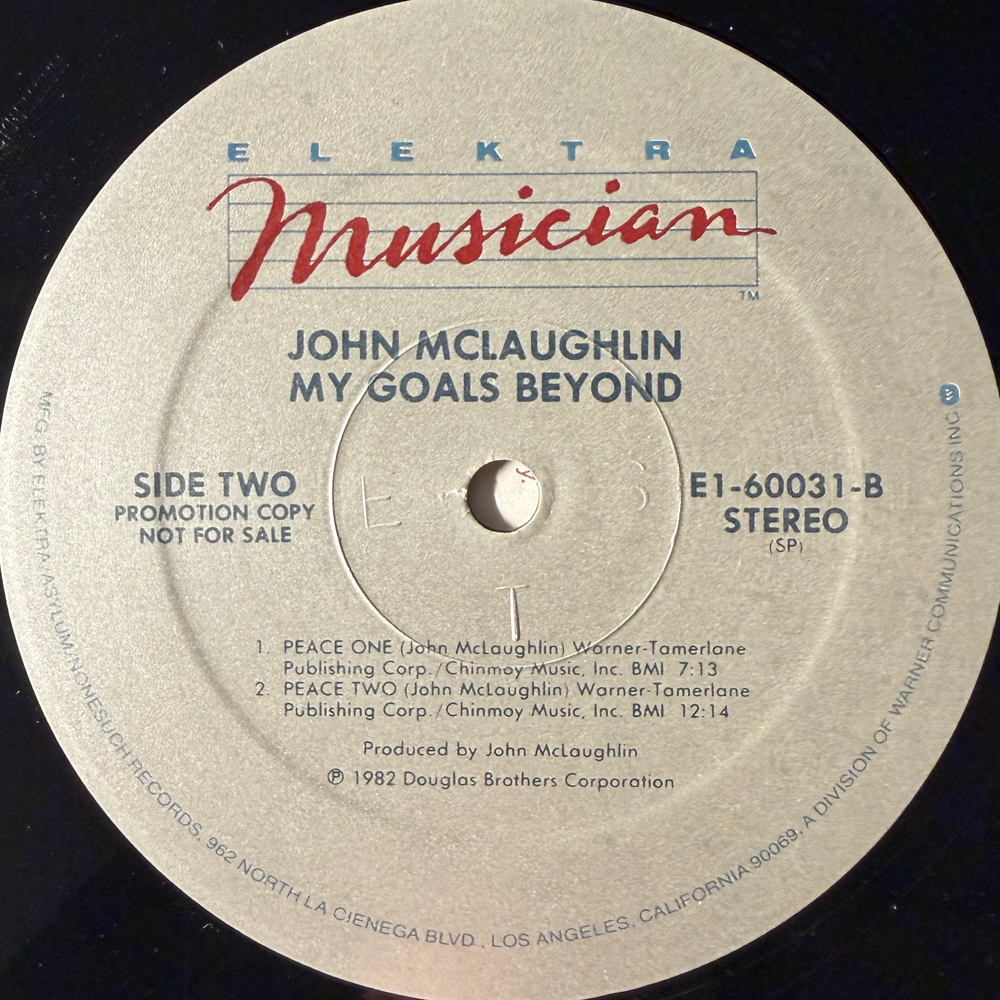 John McLaughlin ‎– My Goals Beyond (Канада 1982г.) Т