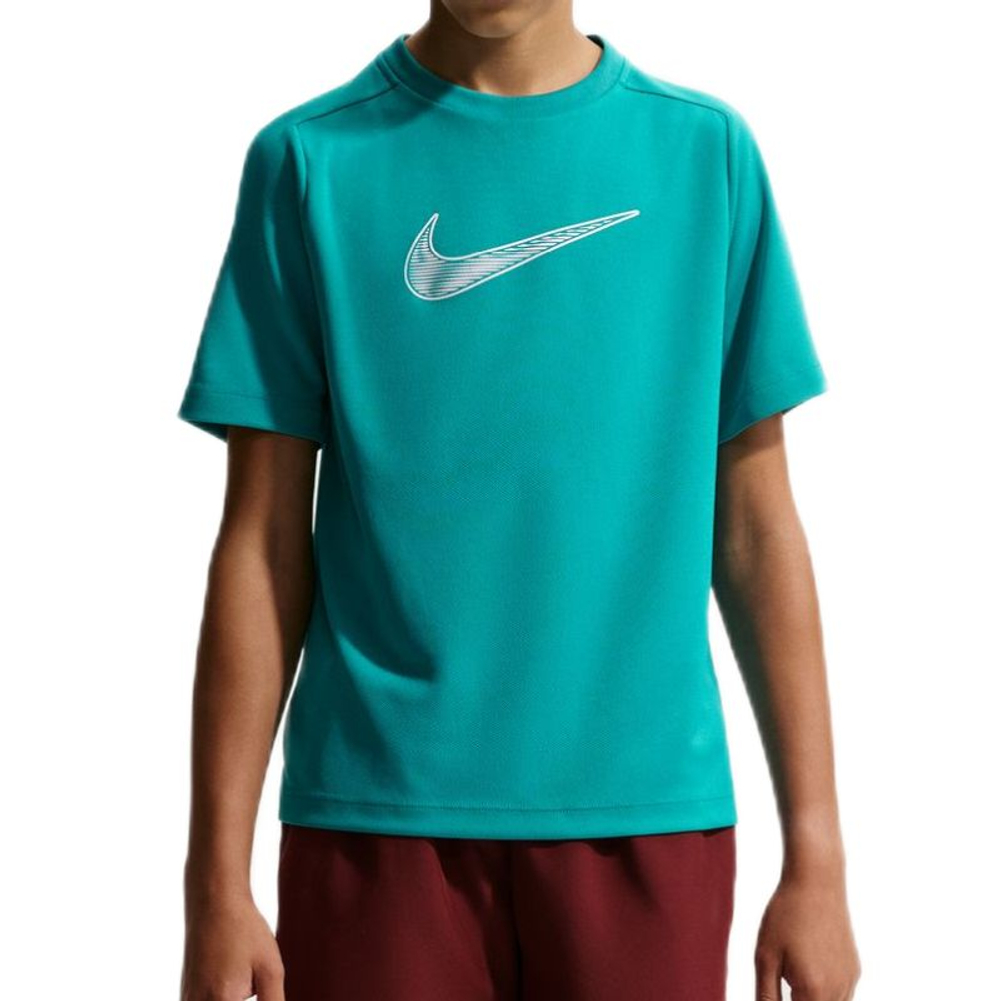 Футболка для мальчика Nike Boys Dri-Fit Multi Short Sleeve — energy/white
