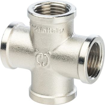 Крестовина ВР никелированная     3/4"