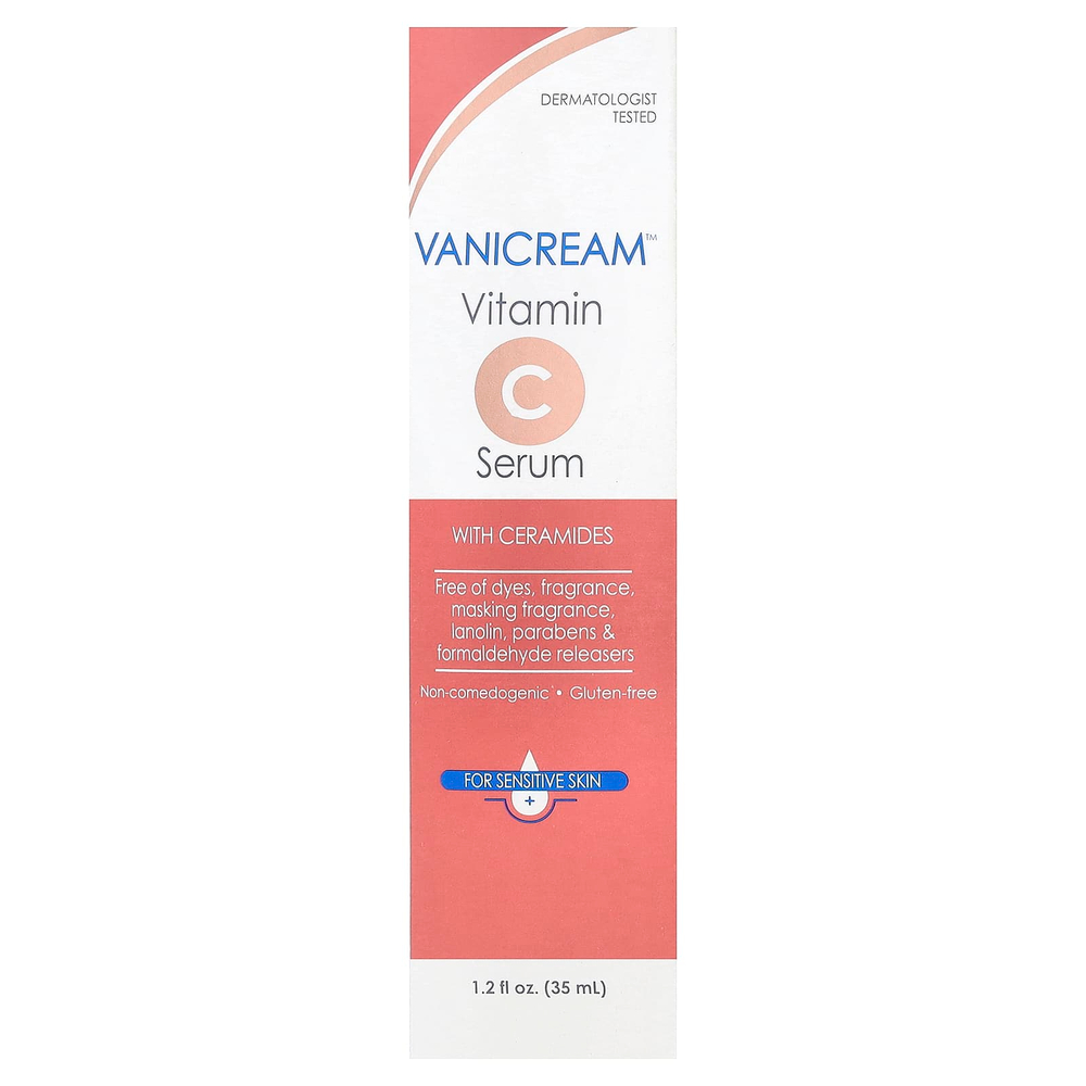 Vanicream, сыворотка с витамином C и керамидами, для чувствительной кожи, 35 мл (1,2 жидк. унции)