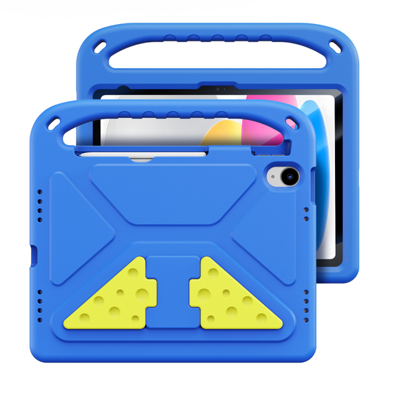 Детский чехол синего цвета на планшет iPad 10 (2022-) и iPad 11 (2025-) от Dux Ducis, серия Puff Series Case