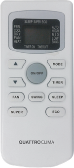 Сплит-система кондиционер настенный Quattroclima Monsone QV-M09WBE/QN-M09WBE на 26 м²